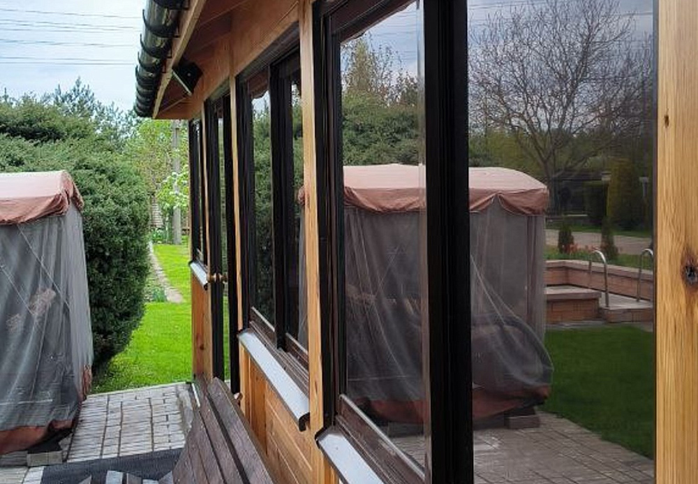 Тонировка беседки